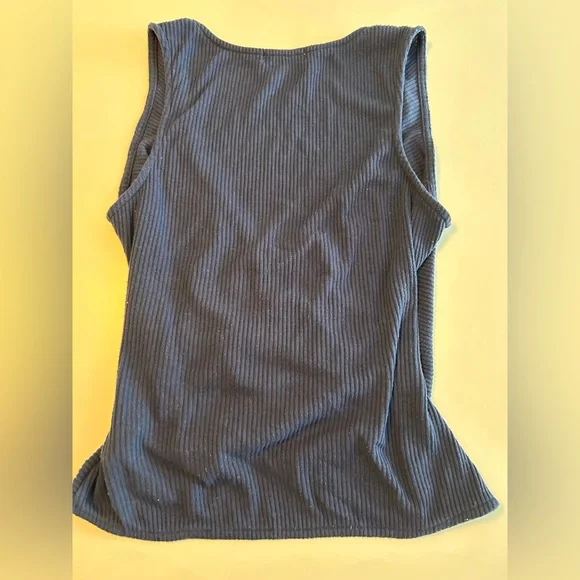 Lovers and Friends, Sally Wrap Top, Navy blue, Sleeveless, V- Neck, Sz XS - Picture 10 of 12